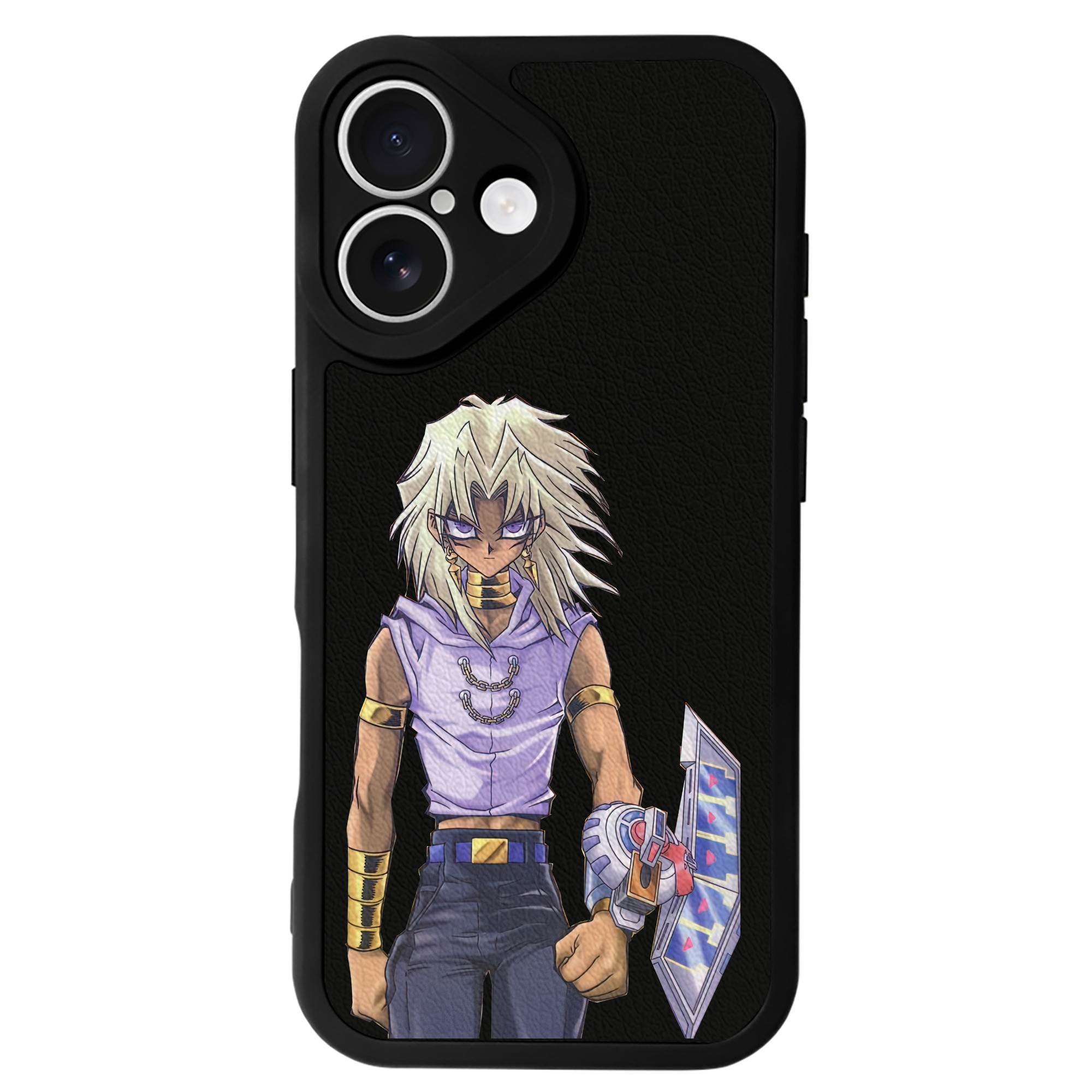 （画像用） 遊☆戯☆王 Yu-Gi-Oh! 【iPhone 16シリーズ対応】シリコンスマホケース（レザー調） 材質：シリコン